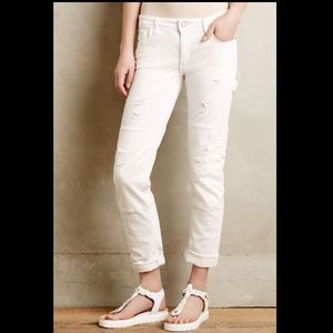 Pilcro Hyphen White Carpenter Jeans